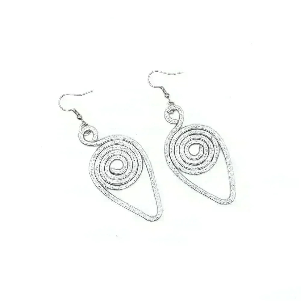 Silver Vortex Earrings